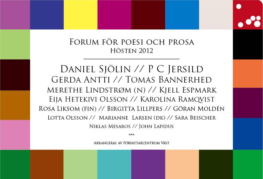 Forum för poesi och prosa - Hösten 2012